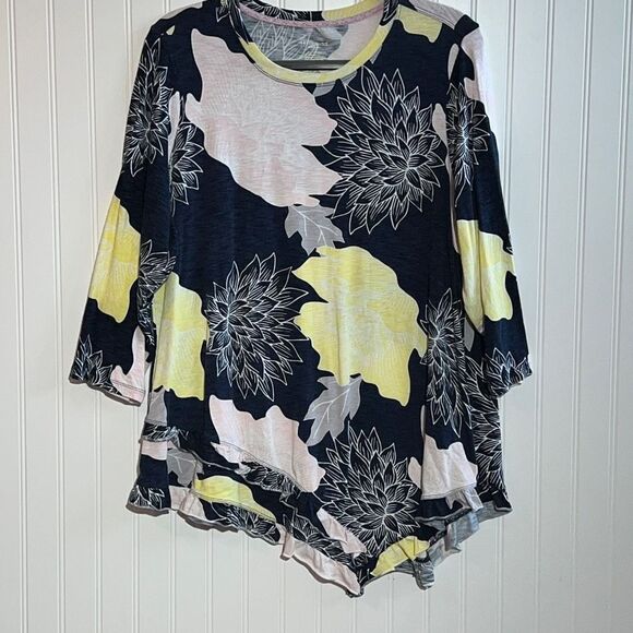 Westbound top woman’s 1xl floral long sleeve  crew  granmacore Phoebe Buffay - Picture 1 of 11